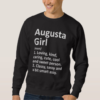 AUGUSTA GIRL GA GEORGIA Funny City Roots Gift Lång Ärmad Tröja