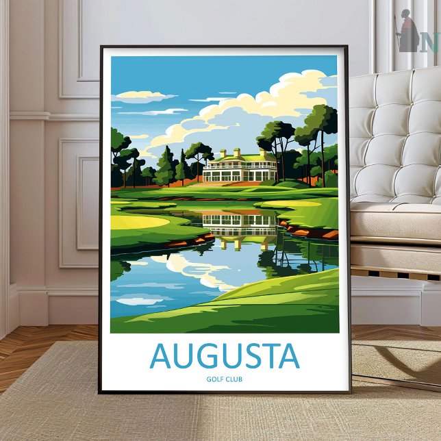 Augusta Golfbana Resa Utskrift Väggkonst Augusta  (Skapare uppladdad)