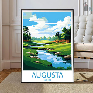 Augusta Golfbana Resa Utskrift Väggkonst Augusta 