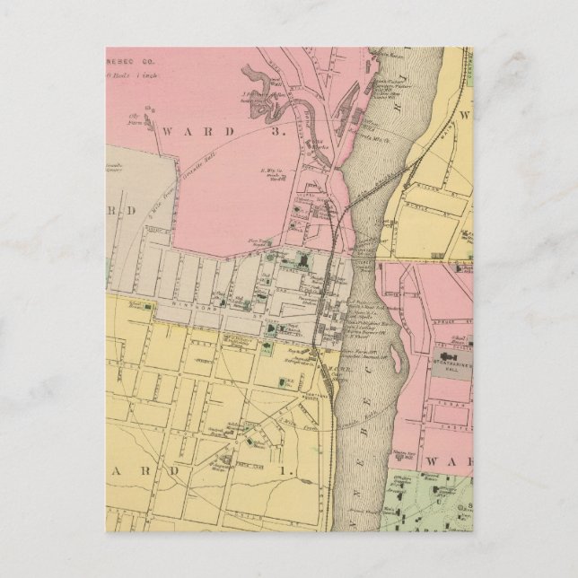 Augusta, Kennebec Co Vykort (Framsida)