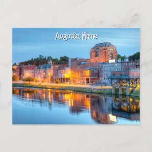 Augusta Maine Vykort