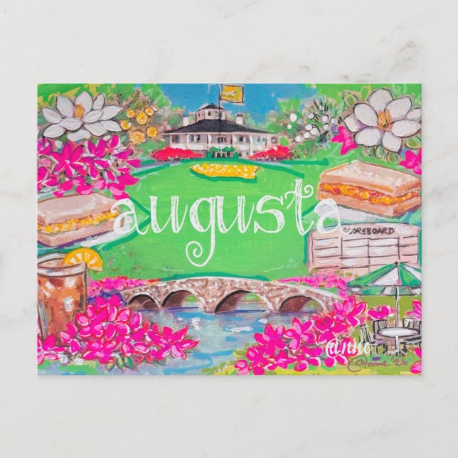 Augusta National Icons Vykort (Framsida)