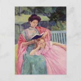 Auguste läser för sin dotter av Mary Cassatt Vykort