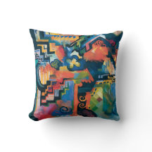 Auguste Macke - Homage to Bach Abstrakt Modern Art