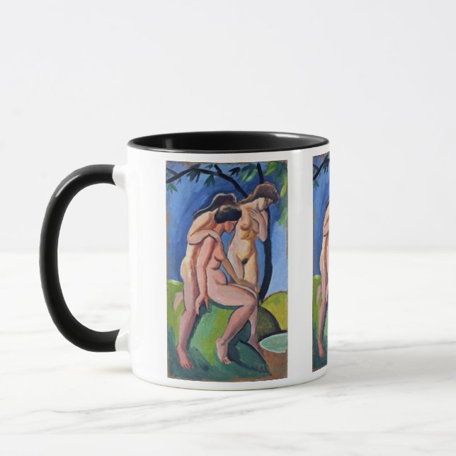 Auguste Macke Tre Akter Mugg (Vänster)
