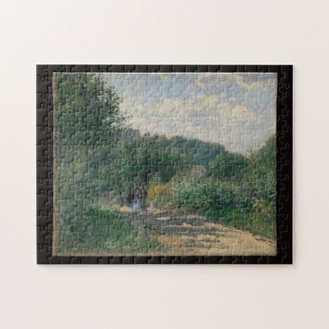 Auguste Renoir A Road i Louveciennes Fine Art Pussel (Horisontell)