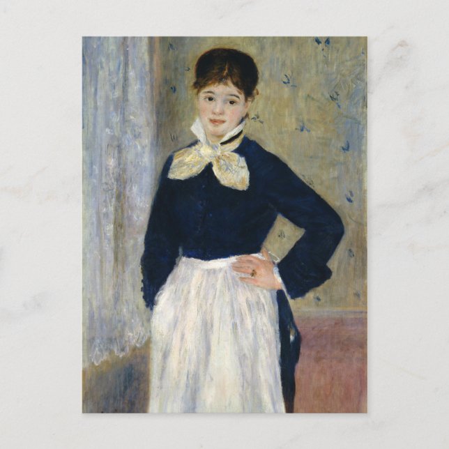 Auguste Renoir A Waitress på Duvals Restaurant Vykort (Framsida)