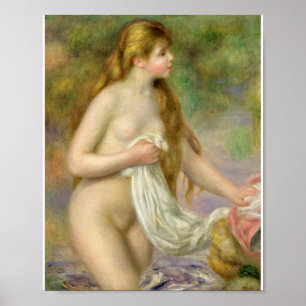 Auguste Renoir - Borgen med lång hår Poster