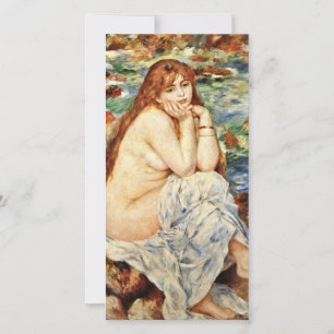 Auguste Renoir- Buh placerad på en Sand Bank Julkort