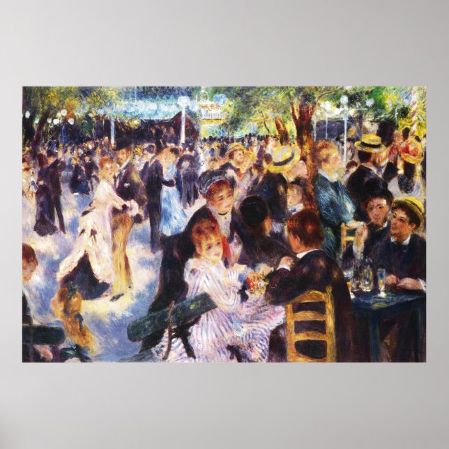 AUGUSTE RENOIR - Dance at Le moulin de la Galette Poster (Framsidan)