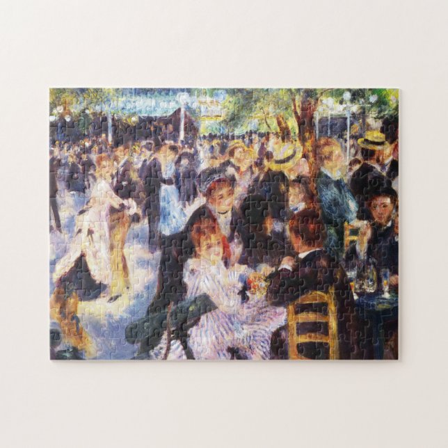 Auguste Renoir - dansa på Le moulin de la Galette Pussel (Horisontell)