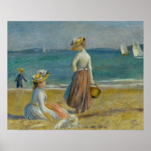 Auguste Renoir - Figurer på stranden Poster