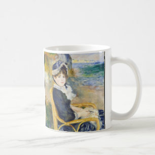 Auguste Renoir från Seashore Woman Porträtt Kaffemugg