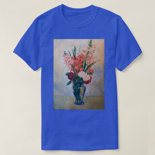 Auguste Renoir Gladioli 1885 T Shirt (Design framsida)