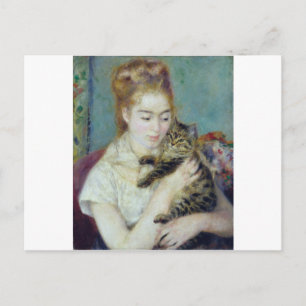 Auguste Renoir - Kvinnor med katt Vykort