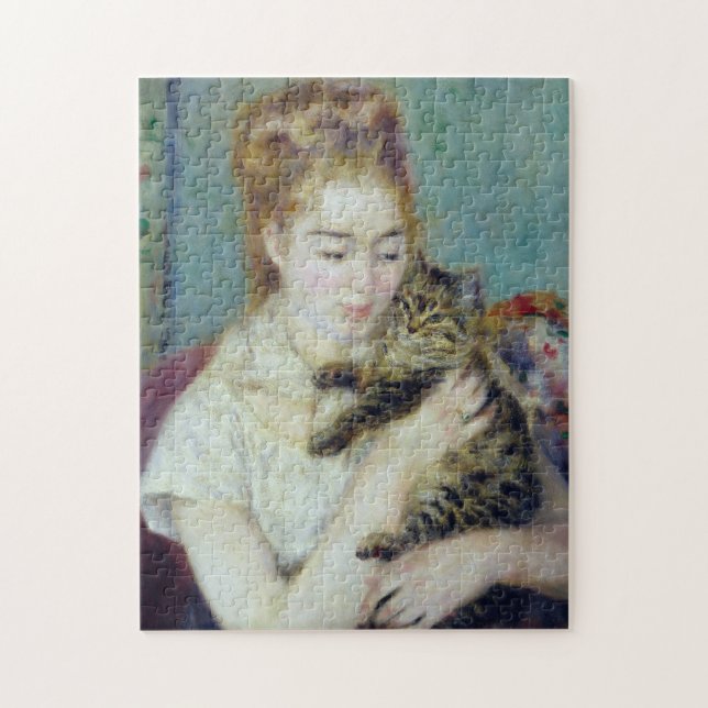 Auguste Renoir - Kvinnor med katter Pussel (Vertikal)