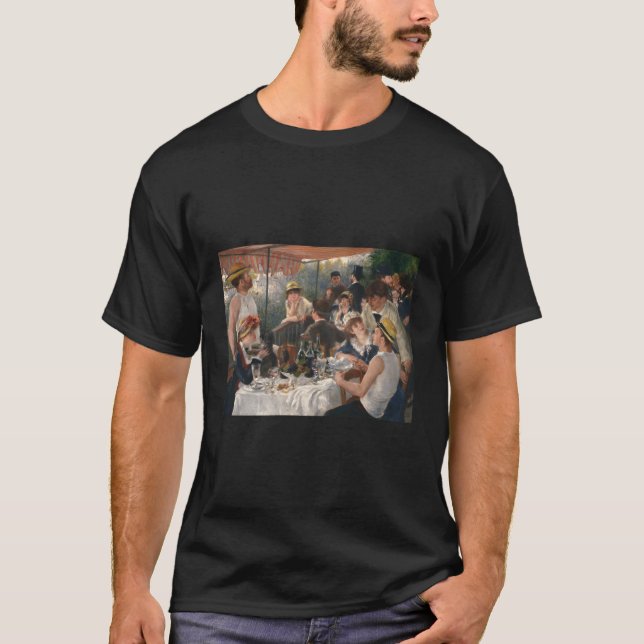 Auguste Renoir Luncheon från Boating Py T Shirt (Framsida)