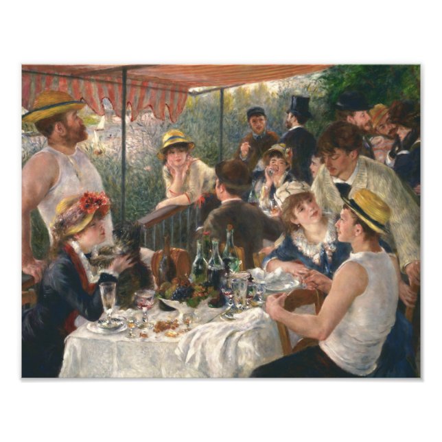 Auguste Renoir - Luncheon the Boating Party Fototryck (Framsidan)