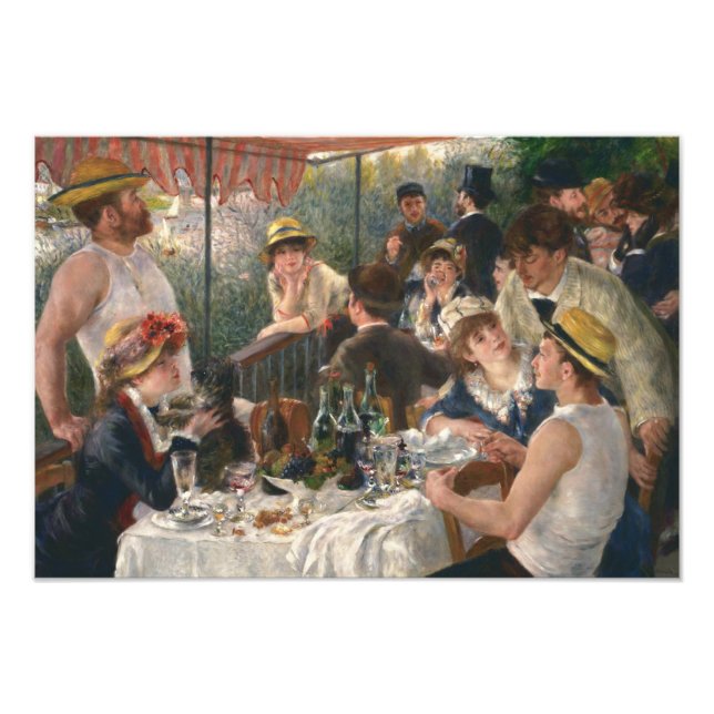 Auguste Renoir - Luncheon the Boating Party Fototryck (Framsidan)