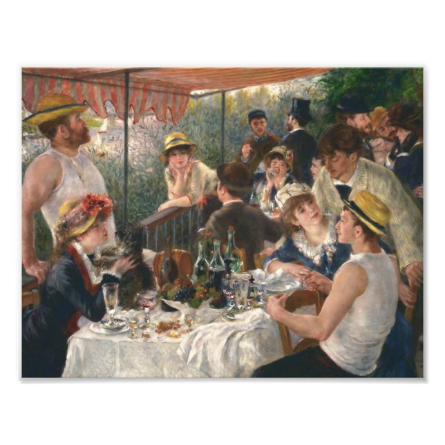 Auguste Renoir - Luncheon the Boating Party Fototryck (Framsidan)