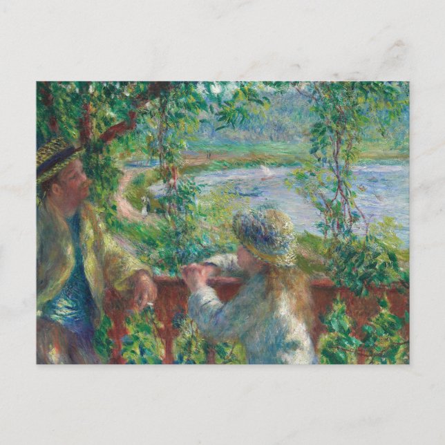 Auguste Renoir - nära Sjö Vykort (Framsida)