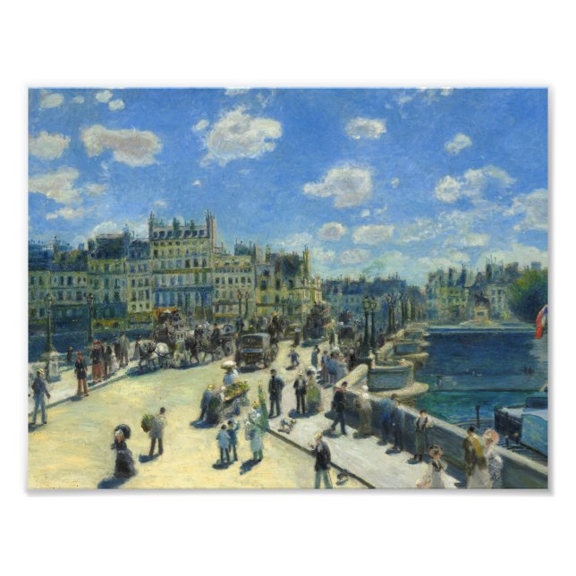 Auguste Renoir - Pont Neuf, Paris Fototryck (Framsidan)