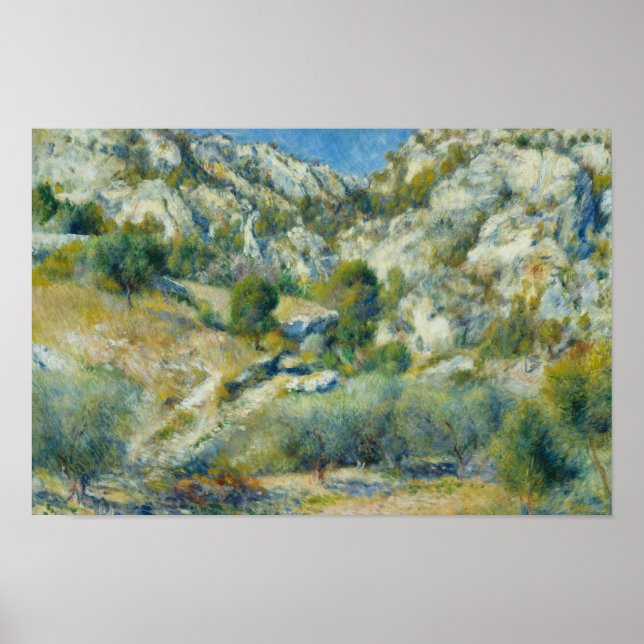 Auguste Renoir - Rocky Crags at L'Estaque Poster (Framsidan)