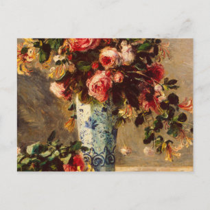Auguste Renoir - Rosor och Jasmine i Vas i ett del Vykort