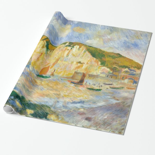 Auguste Renoir Sea och Cliffs Presentpapper (Utrullad)