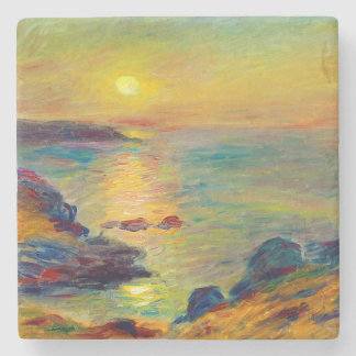 Auguste Renoir "Solnedgång och Douarnenez" Stenunderlägg