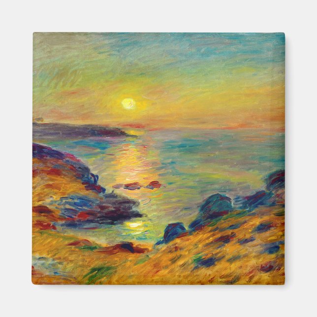 Auguste Renoir "Sunset et Douarnenez" Magnet (Framsidan)