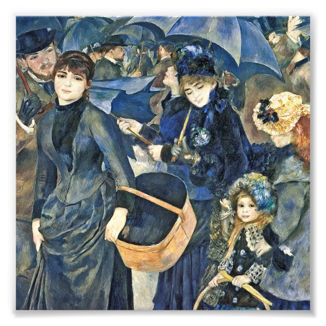 Auguste Renoir - Umbrellas Fototryck (Framsidan)