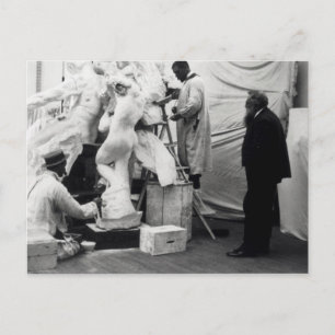Auguste Rodin i hans Paris studio Vykort