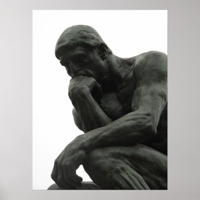 Auguste Rodin Pensieve Poster (Framsidan)
