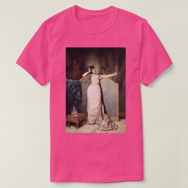 Auguste Toulmouche Admiring Herself T Shirt (Design framsida)