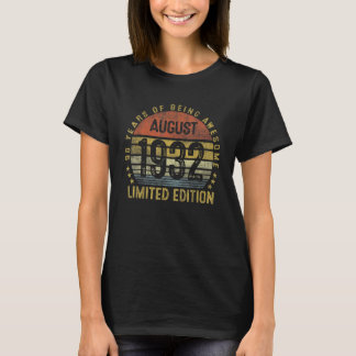 Augusti 1932 90:e Birthday Vintage T Shirt