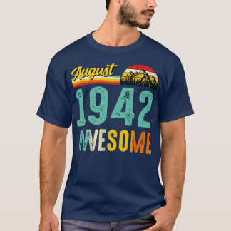 Augusti 1942 Birthday Gift Shirt Vintage August 19 T Shirt