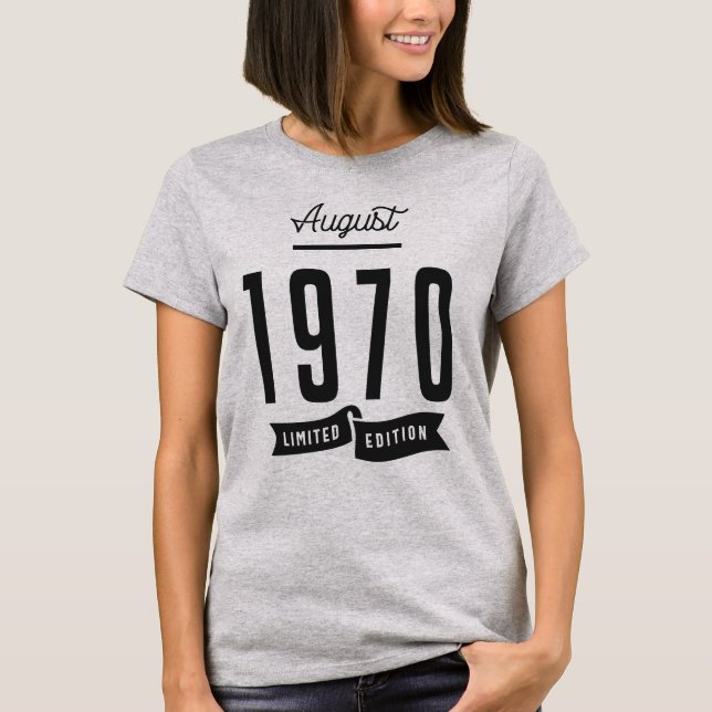 Augusti 1970 t shirt (Framsida)