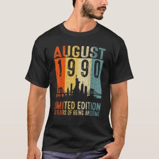Augusti 1990 33 års ålder av Fantastisk 2 T Shirt