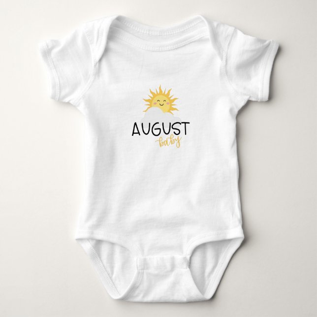 Augusti Baby T Shirt (Framsida)