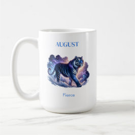 Augusti Birth Month Spirit Animal Tiger Gift - Kaffemugg