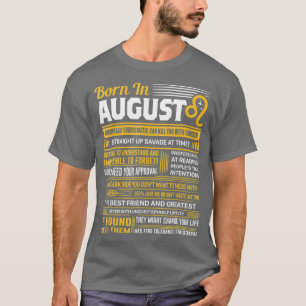 Augusti Birthday-gåvor - född i augusti Leo T Shirt