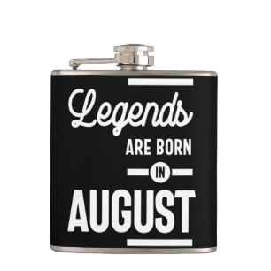 Augusti Birthday Gift Legends är född i augusti Fickplunta