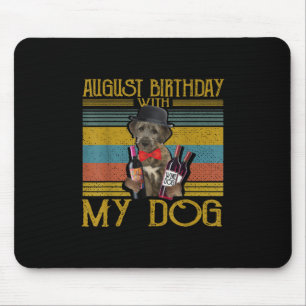Augusti Birthday med My Irish Wolfhound Hund 2020 Musmatta