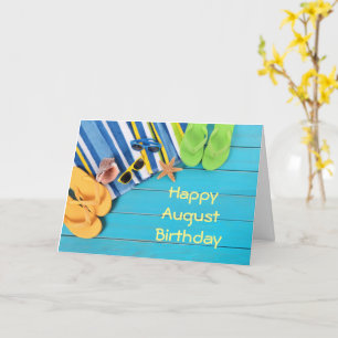 **AUGUSTI BIRTHDAY** OCH BEVARDAG ÖNSKEMÅL KORT