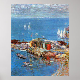 Augusti Eftermiddag, Appledore av Childe Hassam Poster
