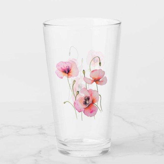 Augusti födelsedagsblomma INGEN TEXT DUBBELBLOMMA Glaskopp (Framsida)