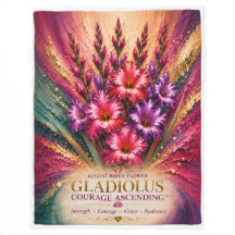Augusti Gladiolus Födelseblomma Blommig Medvetenhe