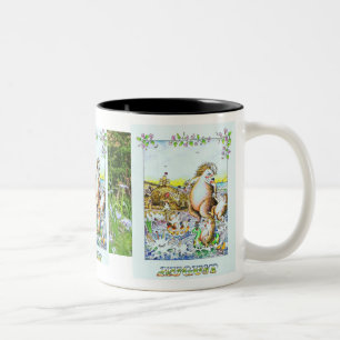 Augusti igelkottfödelsedagmugg Två-Tonad mugg