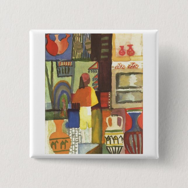 Augusti Macke - återförsäljare med den Knapp (Framsida)